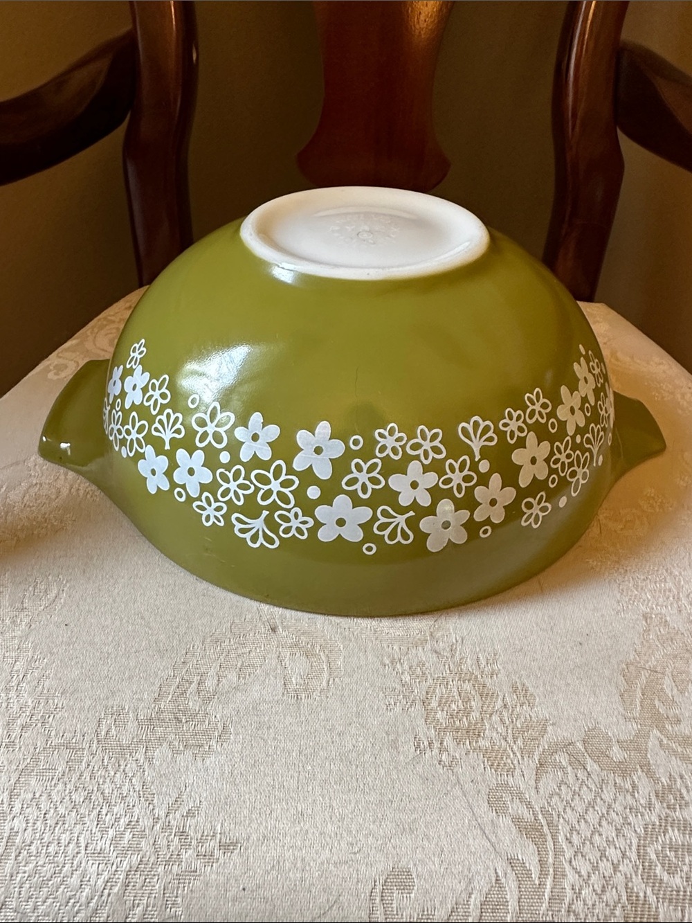 Pyrex Crazy Daisy Spring Blossom 4qt 444 Cinderella mixing bowl
